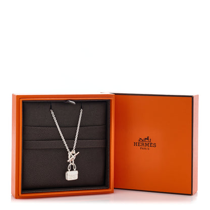 Hermes Sterling Silver Constance Amulettes Pendant Necklace 5 of 5