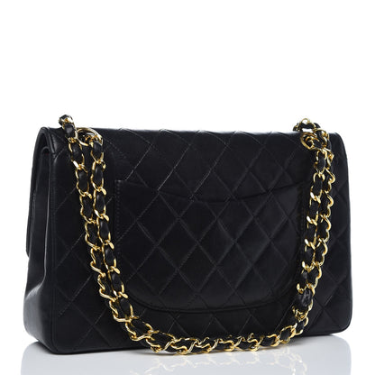 Chanel Lambskin Quilted Medium Double Flap Black 3 of 12