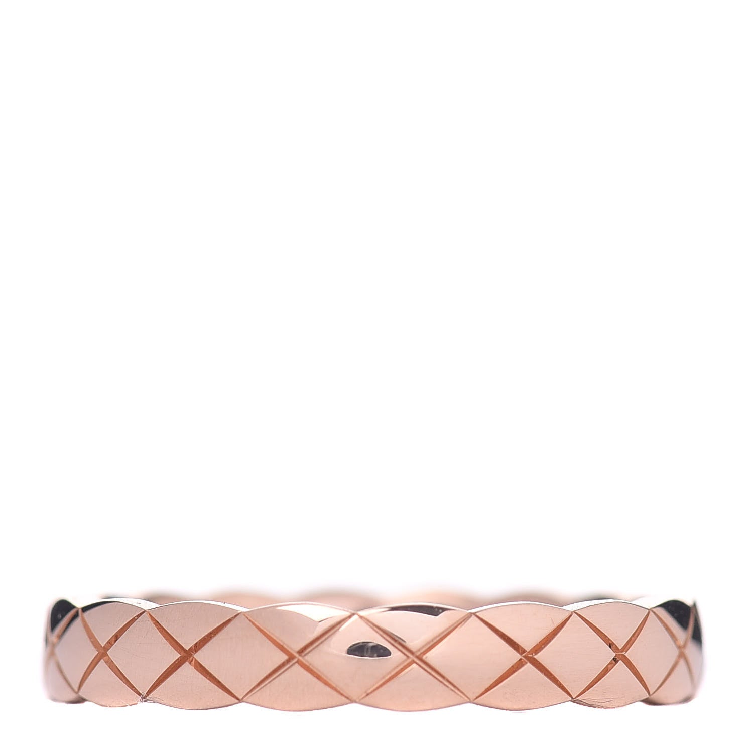 Chanel 18K Beige Gold Mini Coco Crush Ring 53 6.25 1 of 4