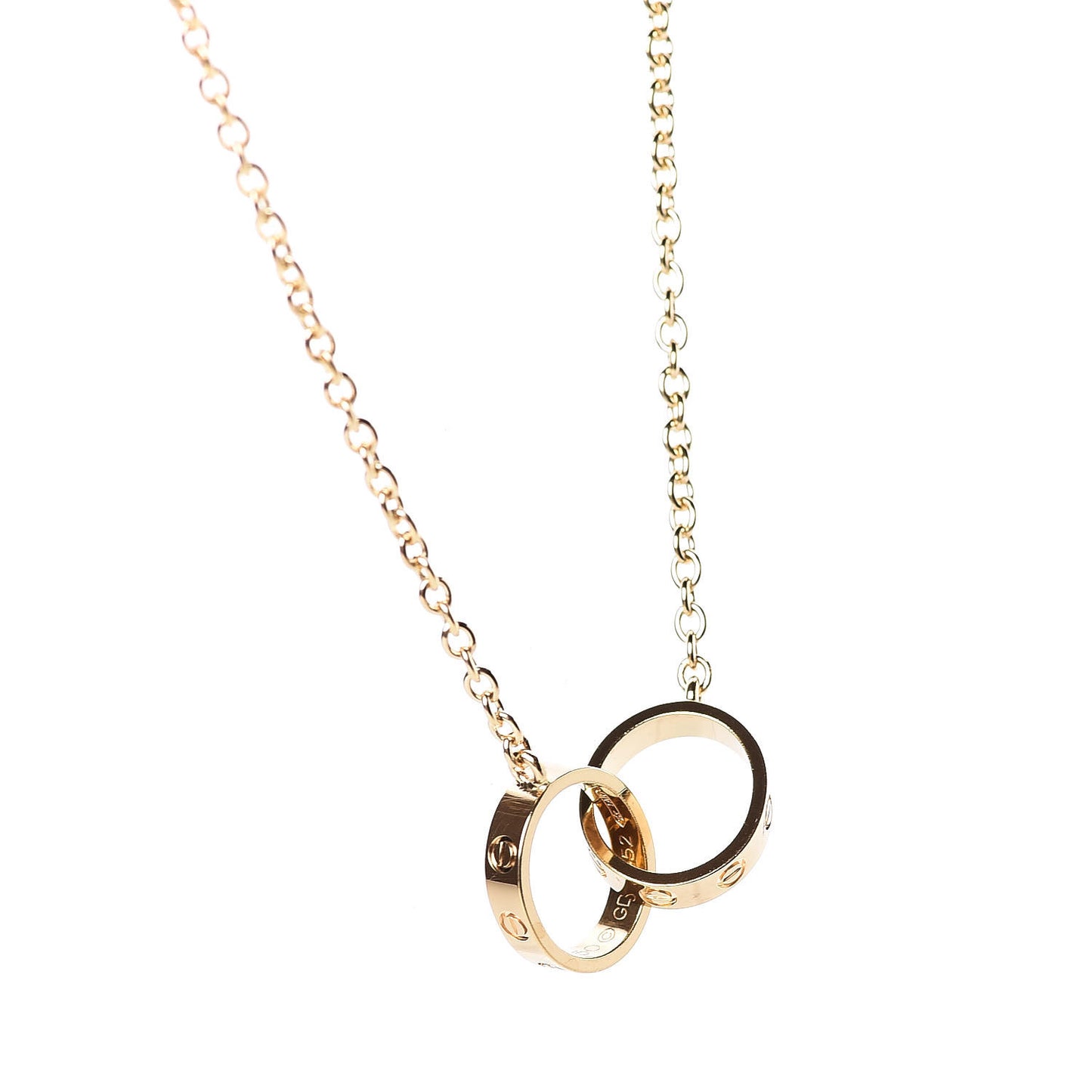 18K Yellow Gold Interlocking LOVE Necklace