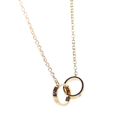 Cartier 18K Yellow Gold Interlocking LOVE Necklace 4 of 7