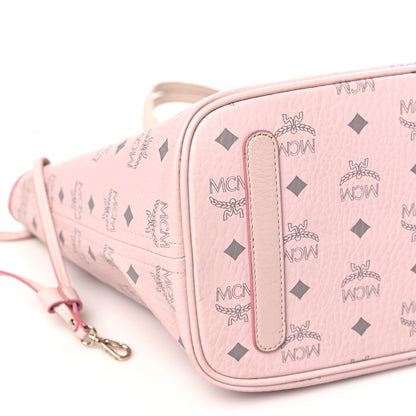 MCM Visetos Medium Liz Reversible Shopper Tote Powder Pink 7 of 17