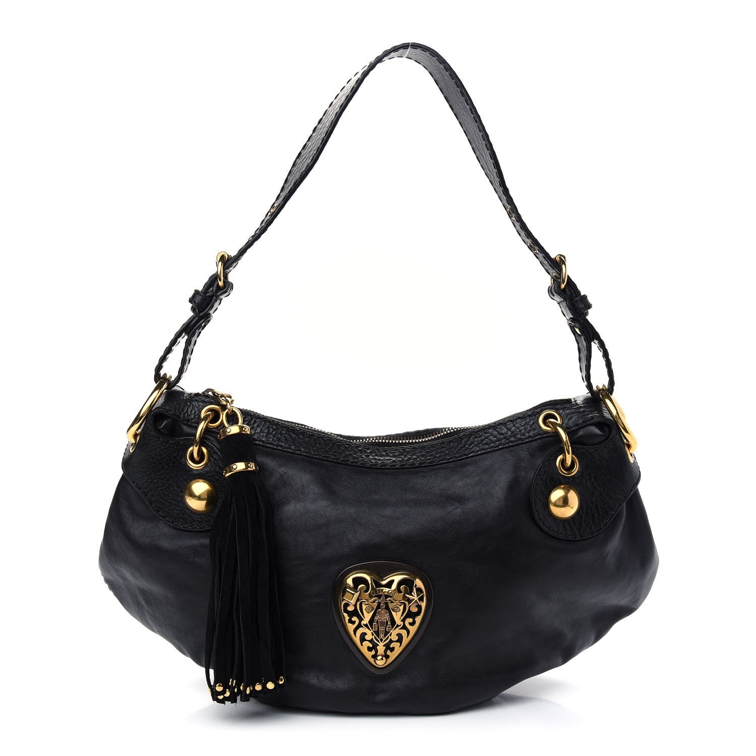 Gucci Calfskin Babouska Hobo Black 1 of 9