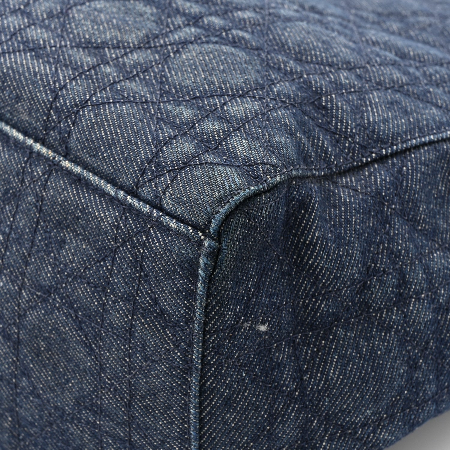 Christian Dior Denim Cannage Large Lady Dior Blue 16 of 18