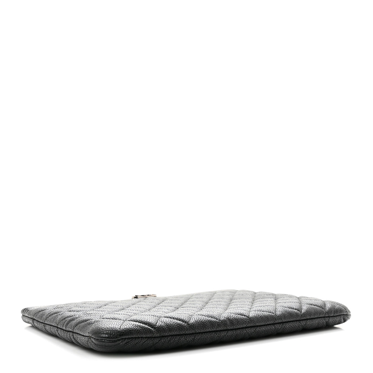 Caviar Quilted Medium Boy Cosmetic Case Black