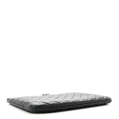 Chanel Caviar Quilted Medium Boy Cosmetic Case Black 4 of 8