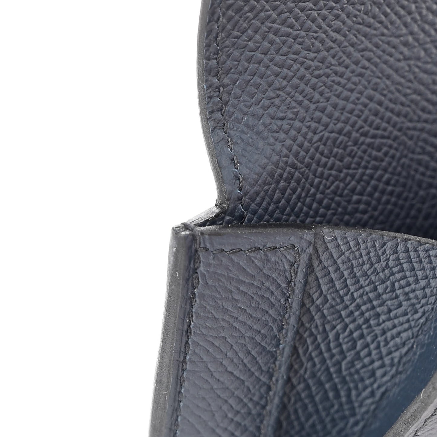 Epsom Kelly Pocket Compact Wallet Bleu Indigo