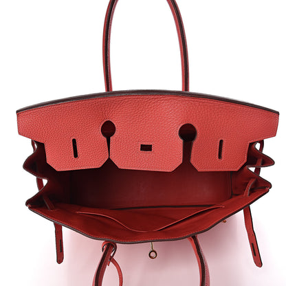 Hermes Togo Birkin 35 Rouge Pivoine 8 of 39