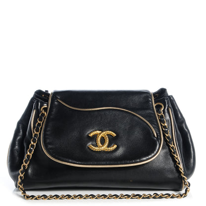 Chanel Lambskin Paris Moscou Constructivism Accordion CC Flap Bag Black 1 of 7