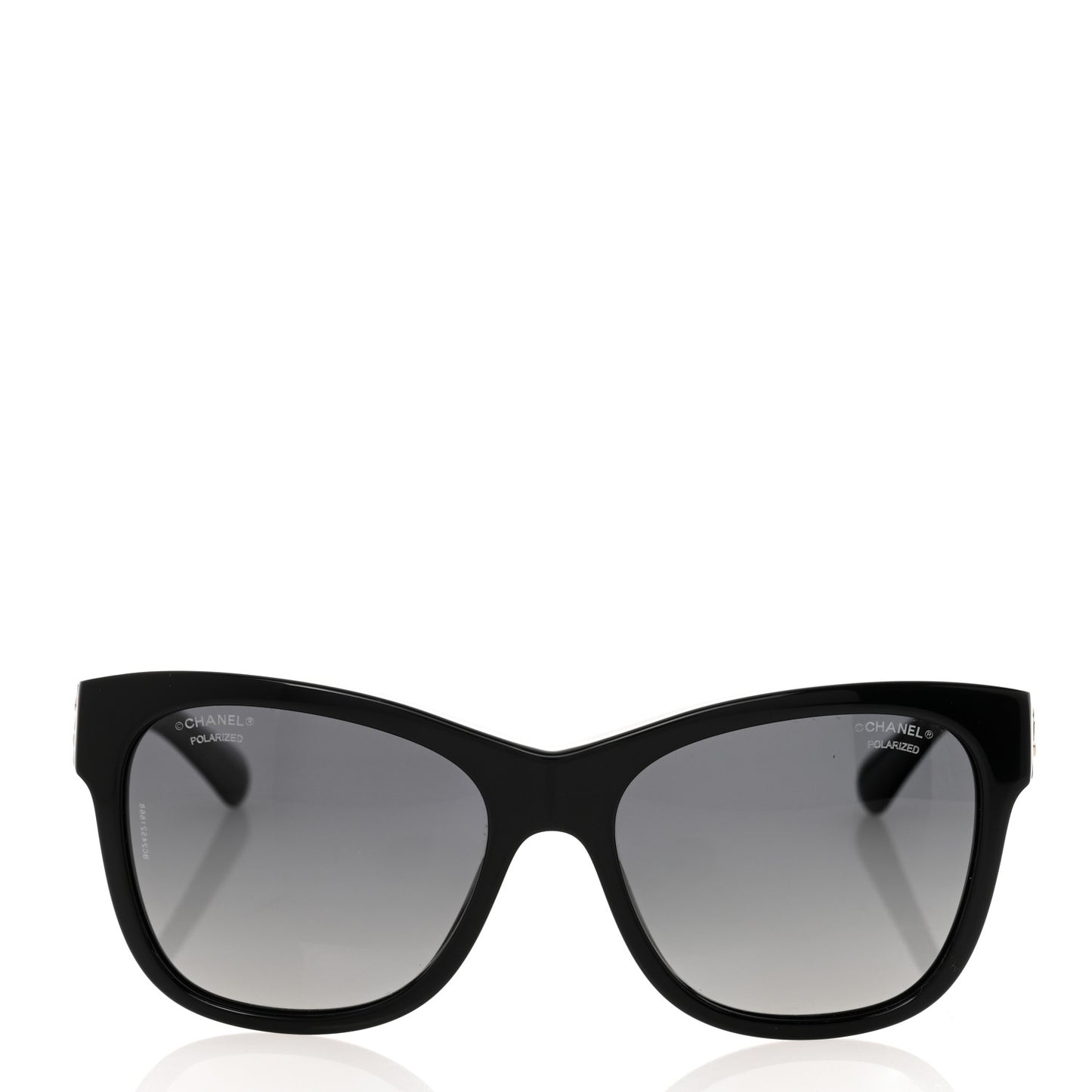 Acetate Polarized Square CC Sunglasses 5380 Black