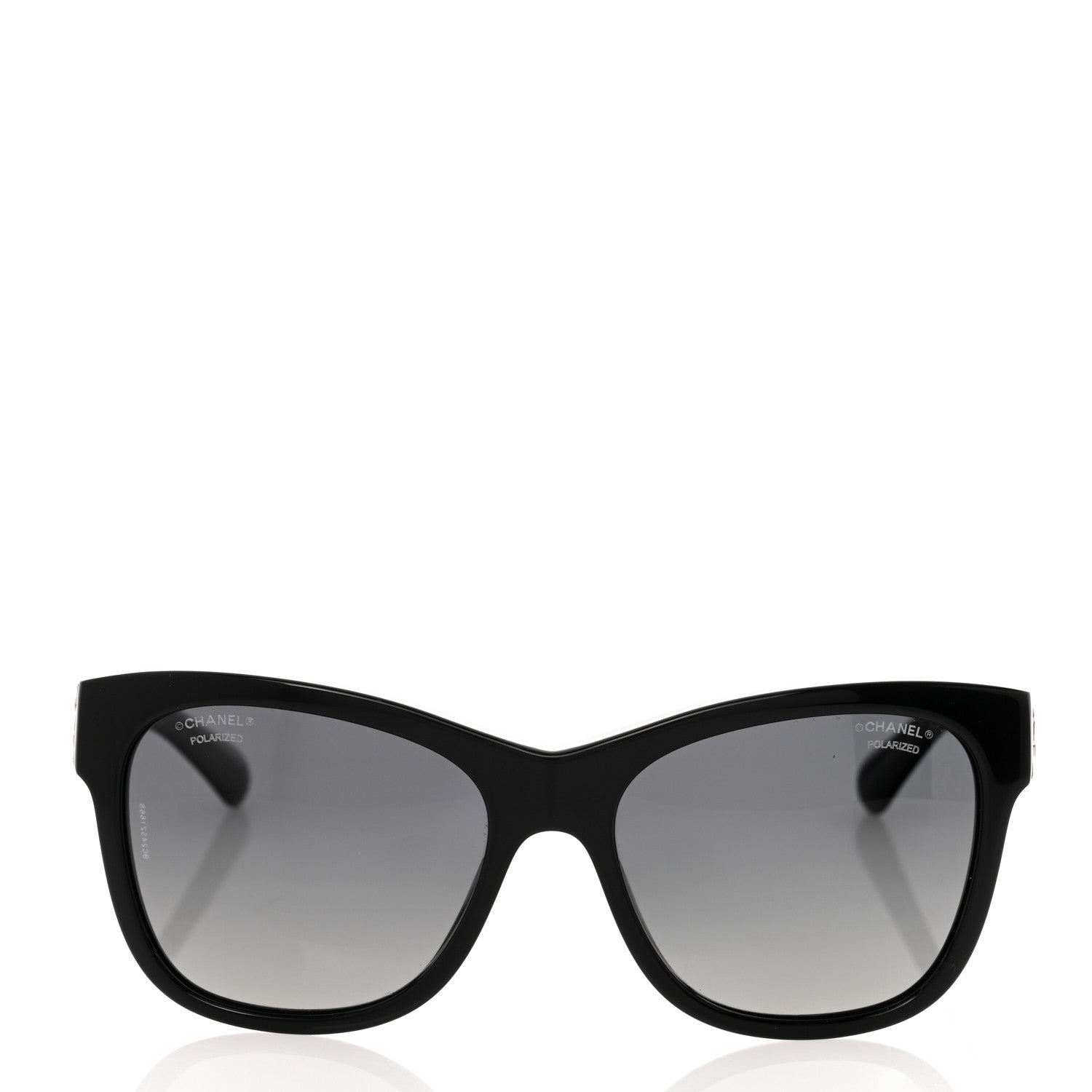 Chanel Acetate Polarized Square CC Sunglasses 5380 Black 2 of 8