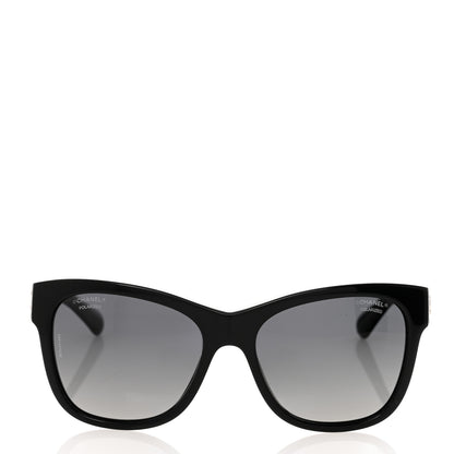 Chanel Acetate Polarized Square CC Sunglasses 5380 Black 2 of 8
