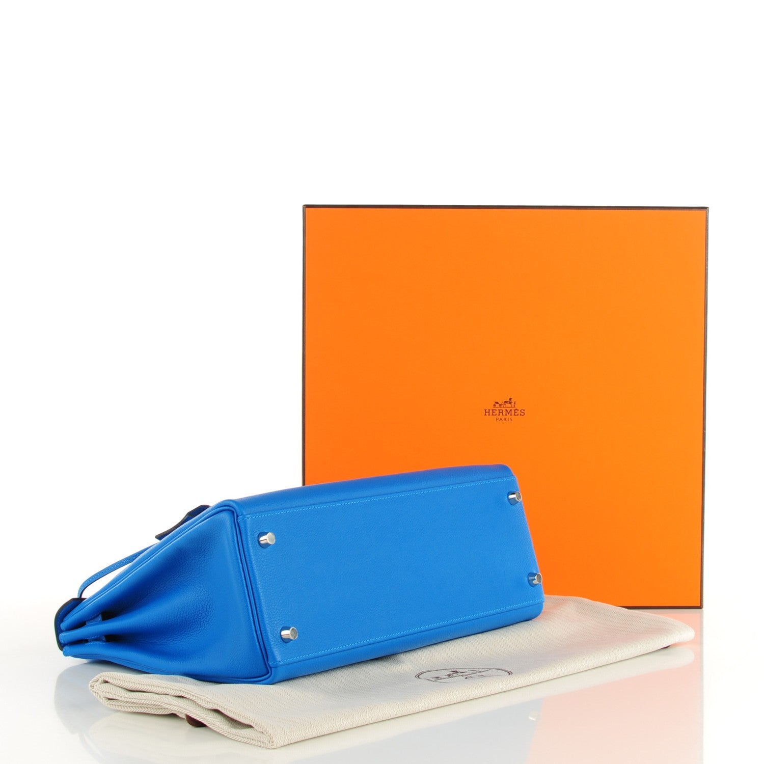 Hermes Evercolor Kelly Retourne 32 Bleu Hydra 4 of 24