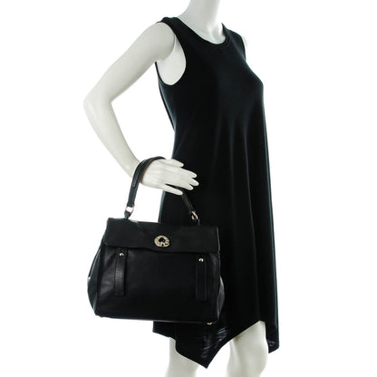 Saint Laurent Calfskin Canvas Medium Muse Two Black 2 of 7