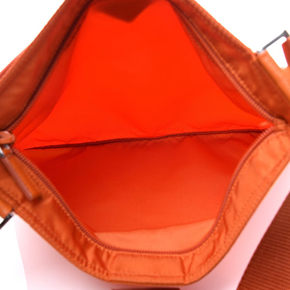 Prada Nylon Vela Flat Messenger Bag Papaya 5 of 11