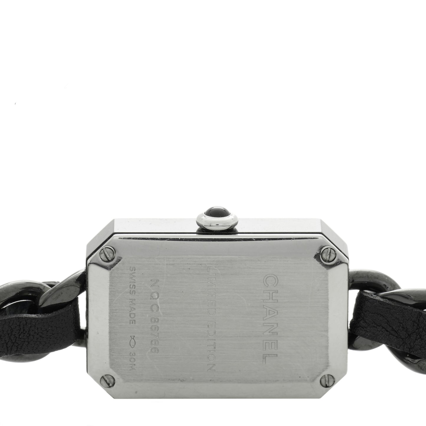 Stainless Steel Lambskin 16mm Premiere Rock Triple Row Quartz Watch Black