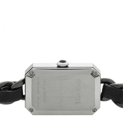 Chanel Stainless Steel Lambskin 16mm Premiere Rock Triple Row Quartz Watch Black 4 of 4
