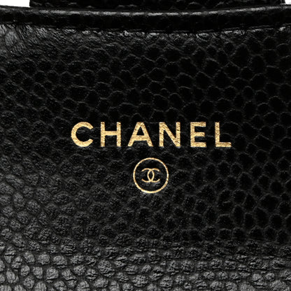 Chanel Caviar Quilted Flap Card Holder Wallet Black 7 of 8