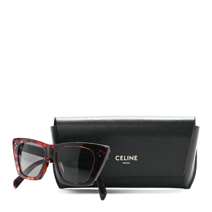 Celine Acetate Cat Eye Sunglasses CL40187I Dark Havana 7 of 7