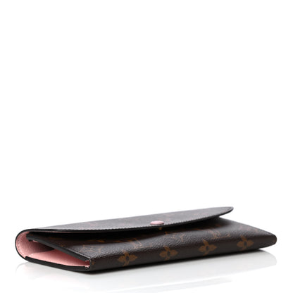 Louis Vuitton Monogram Emilie Wallet Rose Ballerine 3 of 12