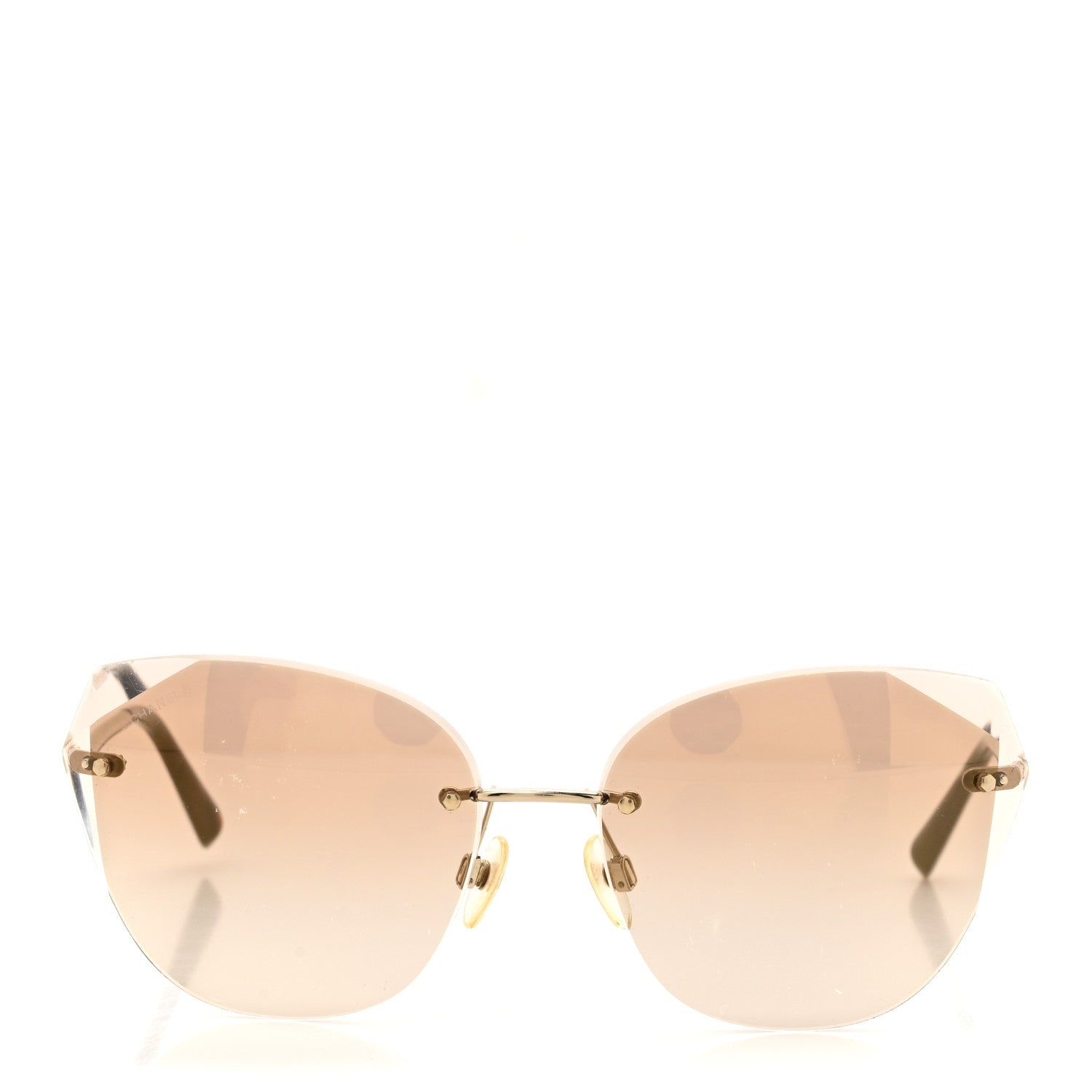 Chanel Metal Cat Eye Sunglasses 4237  Gold 2 of 7