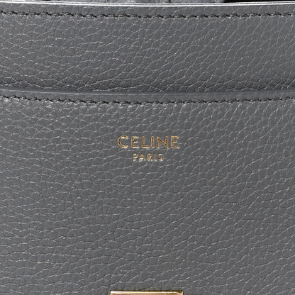 Celine Grained Calfskin Small 16 Top Handle Bag Medium Grey 6 of 10