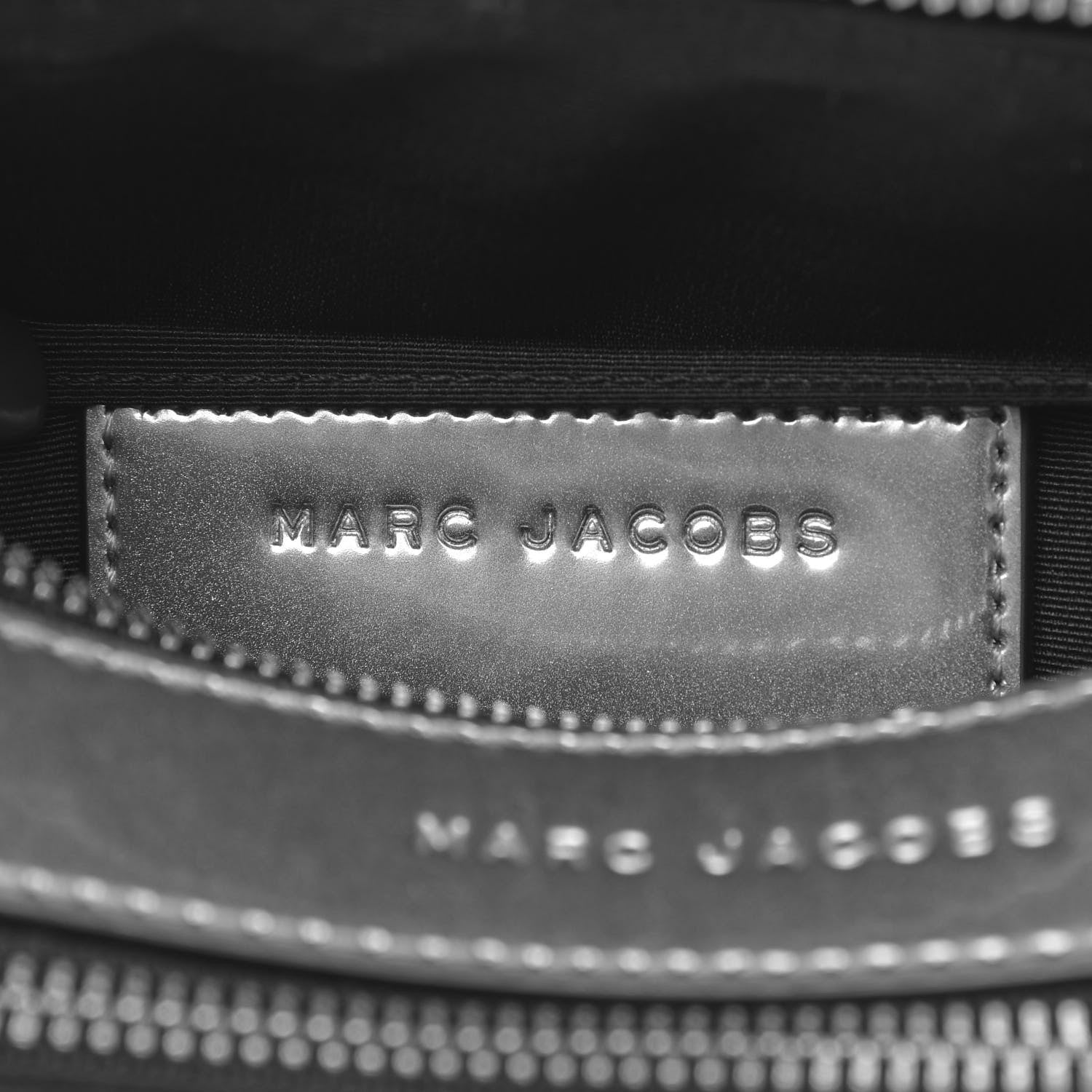 Marc Jacobs Metallic Calfskin Gen Z Snapshot Camera Bag Silver 6 of 10