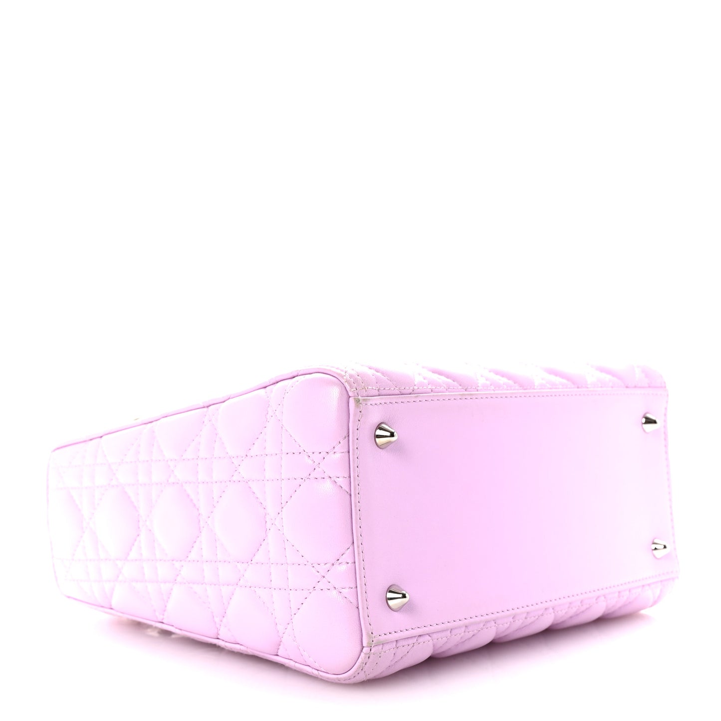 Lambskin Cannage Medium Lady Dior Purple