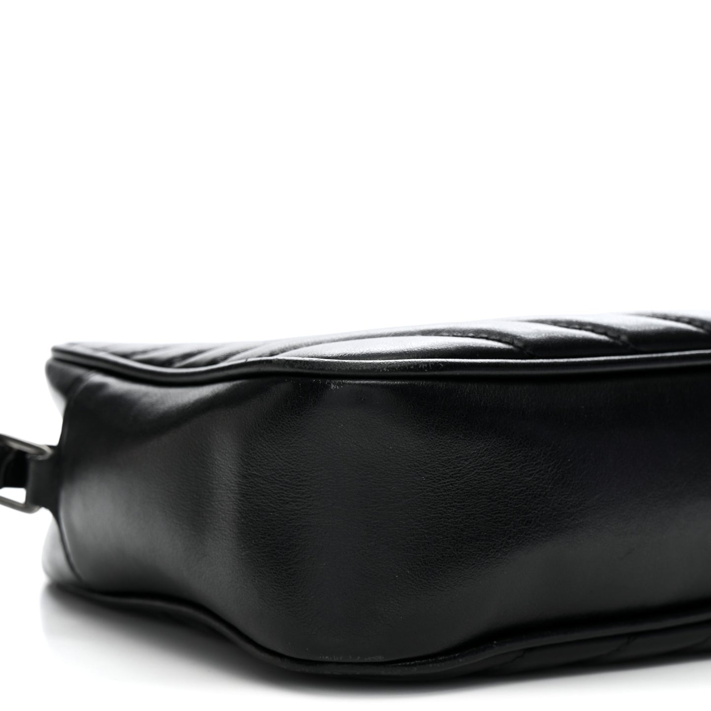 Calfskin Matelasse Monogram Lou Camera Bag Black