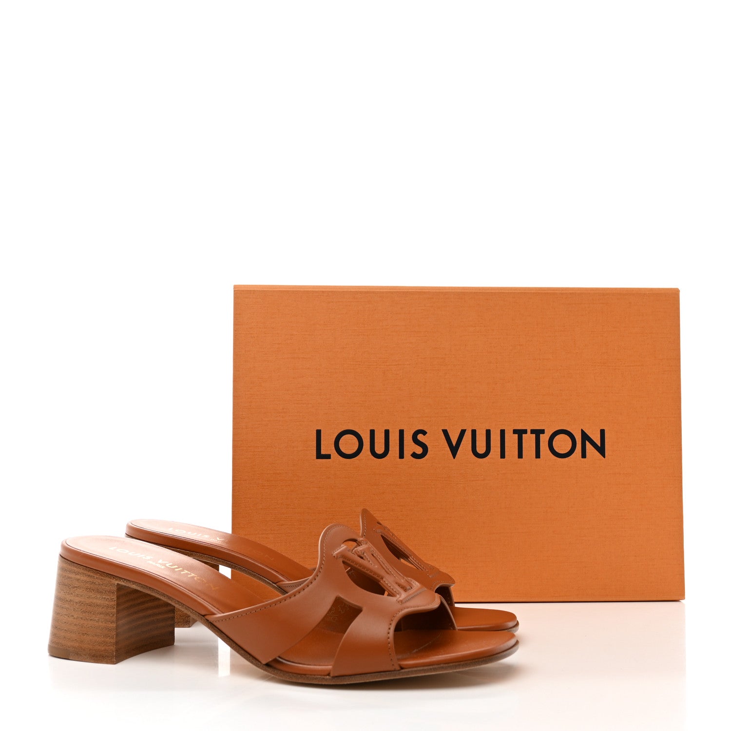 Louis Vuitton Calfskin LV Isola Mules 40 Cognac 13 of 13
