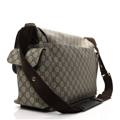Gucci GG Plus Monogram Messenger Diaper Bag Dark Brown 3 of 8