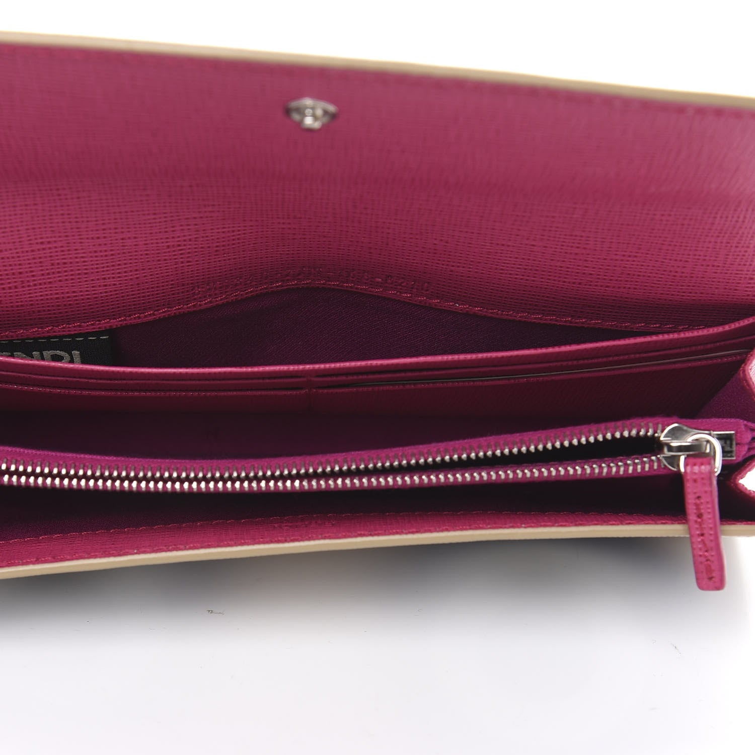 Fendi Vitello Elite Crystal Eye Monster Simply Continental Wallet Bellini Multicolor 5 of 11