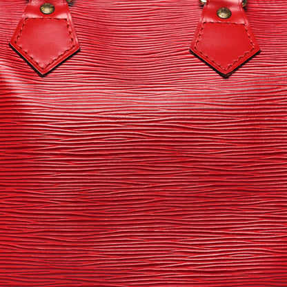 Louis Vuitton Epi Speedy 25 Castillan Red 8 of 13