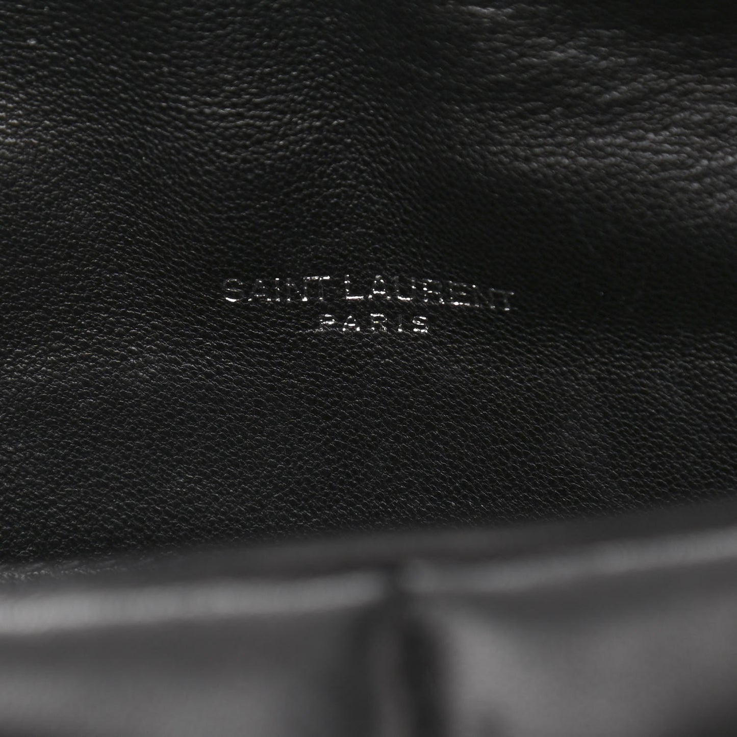 Lambskin Quilted Toy Loulou Puffer Monogram Chain Satchel Black