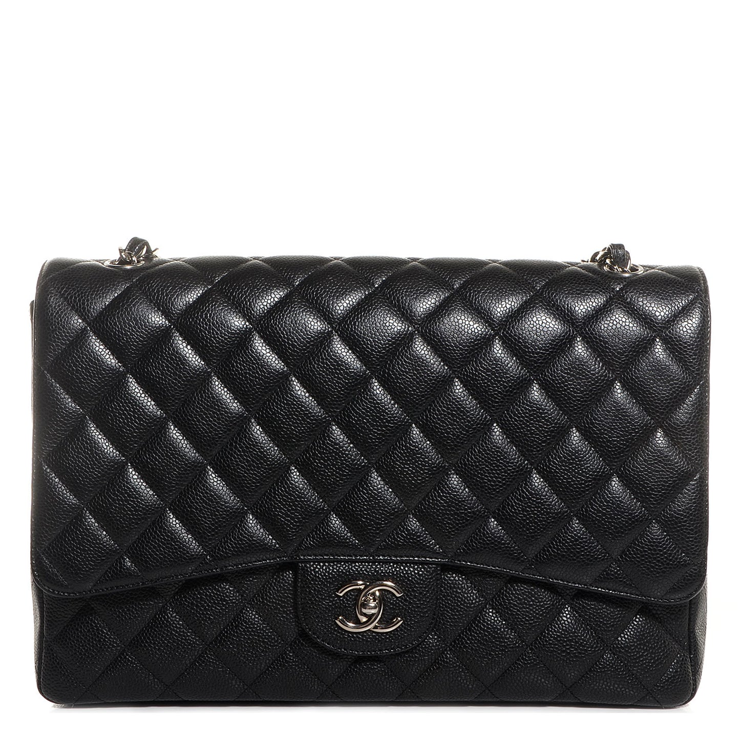 Caviar Maxi Single Flap Black