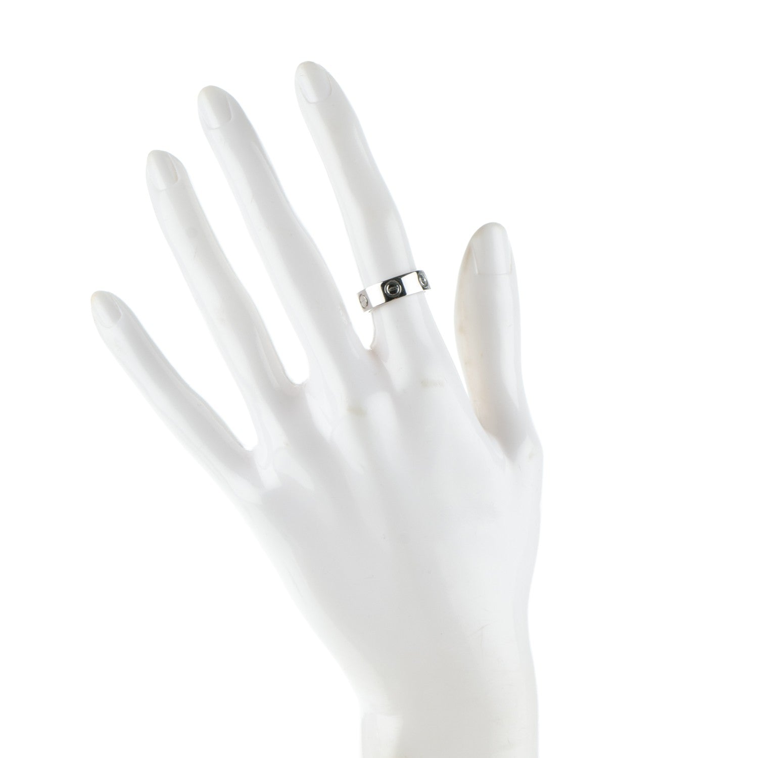 Cartier Platinum 5.5mm LOVE Ring 49 4.75 2 of 4