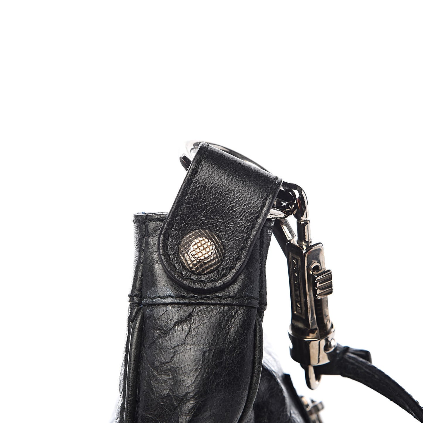 Agneau Giant 12 Silver Hardware Hip Black