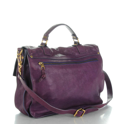 Proenza Schouler Lambskin Large PS1 Satchel Plum 3 of 8
