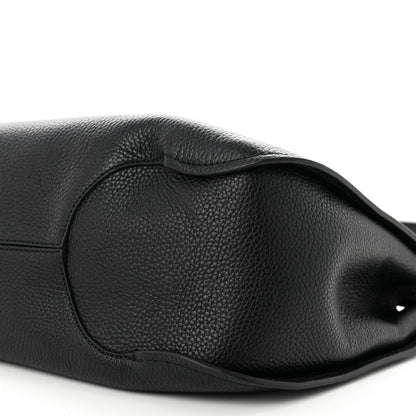 Salvatore Ferragamo Calfskin Minerva Hobo Black 10 of 11