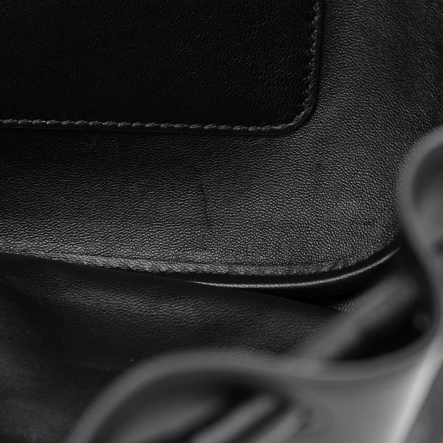 Lambskin Small Beak Triangle Flap Shoulder Bag Black