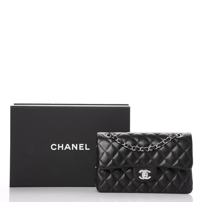 Chanel Lambskin Quilted Small Double Flap Black 9 of 9