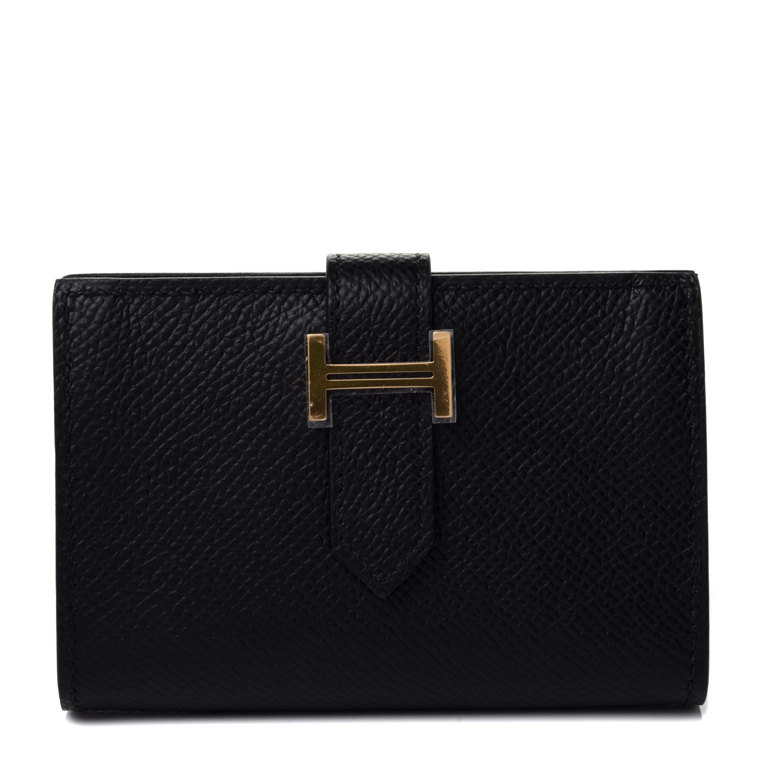 Hermes Epsom Bearn Card Holder Wallet Black 1 of 5
