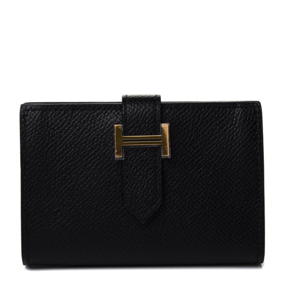 Hermes Epsom Bearn Card Holder Wallet Black 1 of 5