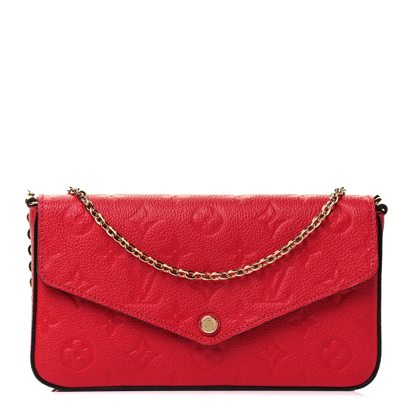 Empreinte Pochette Felicie Chain Wallet Scarlet