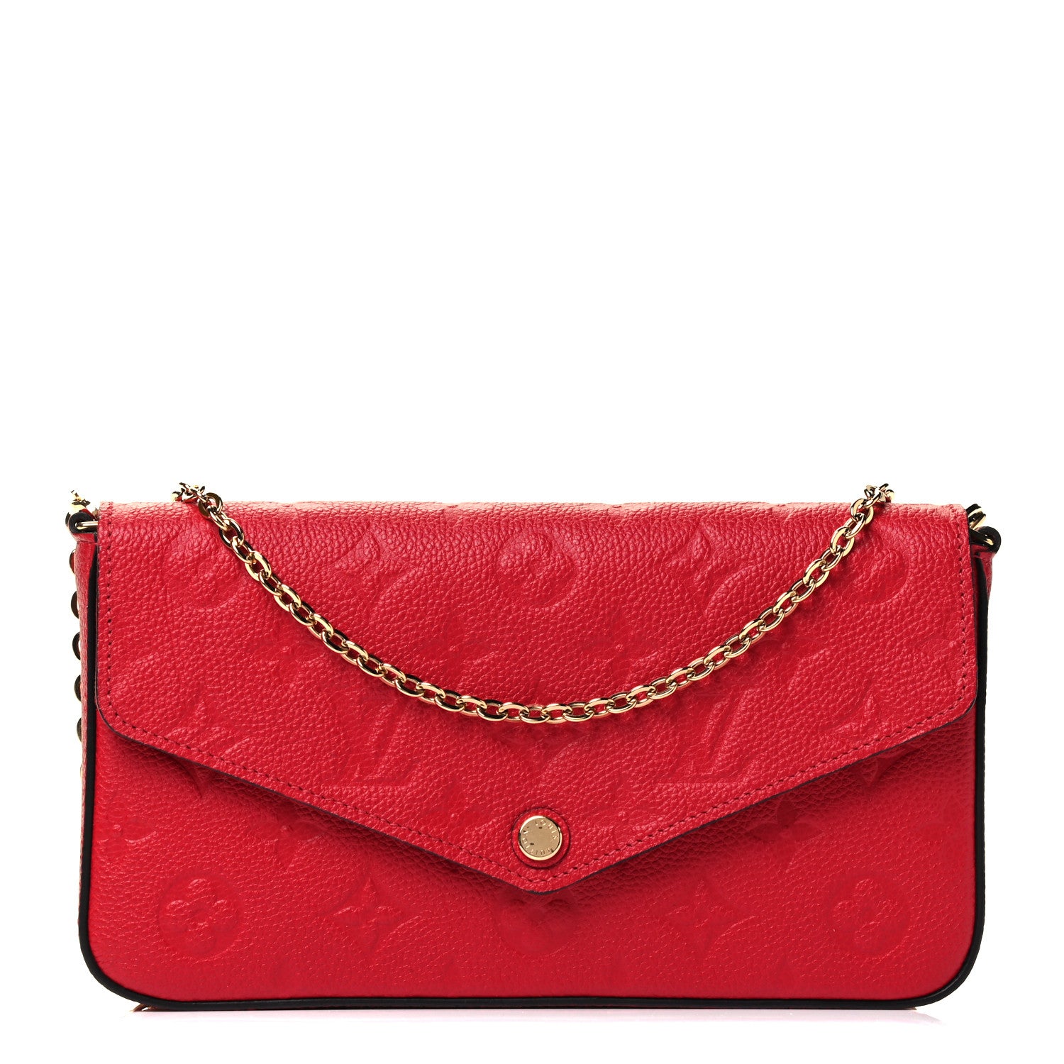 Louis Vuitton Empreinte Pochette Felicie Chain Wallet Scarlet 1 of 5