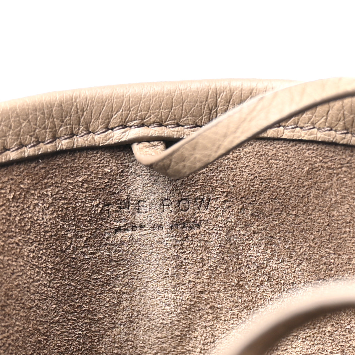The Row Grained Calfskin Small N/S Park Crossbody Dark Taupe 5 of 8