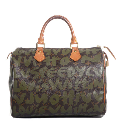 Louis Vuitton Monogram Graffiti Speedy 30 Kaki 1 of 7