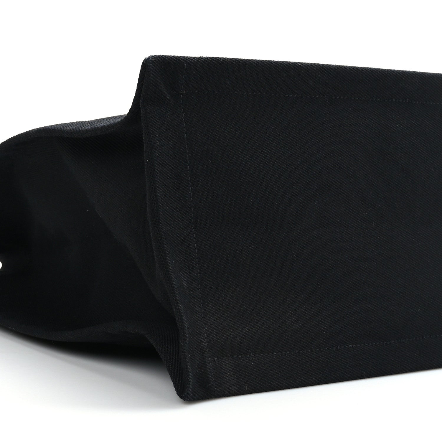 Saint Laurent Linen Calfskin Rive Gauche Tote Black 8 of 8