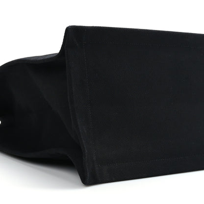 Saint Laurent Linen Calfskin Rive Gauche Tote Black 8 of 8