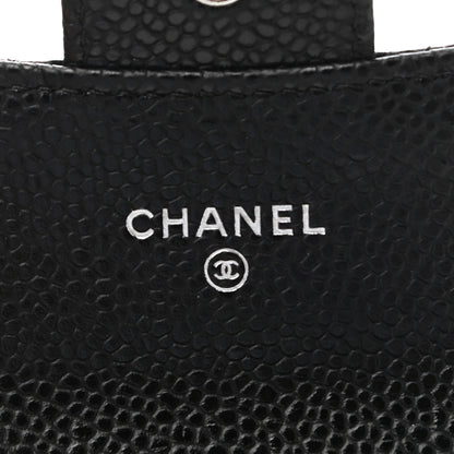 Chanel Caviar Quilted Flap Card Holder Wallet Black 6 of 7